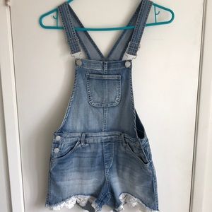 Girls shorts overalls-